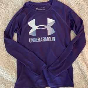 Girls Under Armour Long Sleeve Heatgear Shirt NWOT